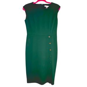 London Times | Emerald Green Sheath Dress | Size 4